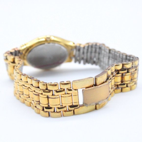 J.B Champion Watch Womens Gold Tone Stainless Steel Classic Gold Dial Bracelet - Picture 7 of 8
